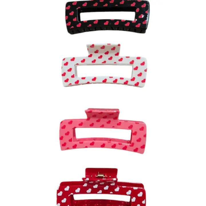 Lovers Lane Valentine's Day Hair Claw Clips