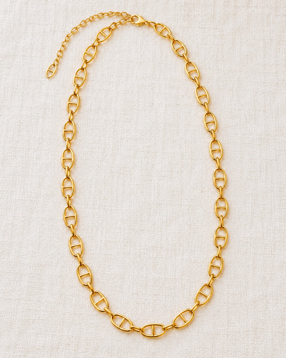 Golden Bit Long Equestrian Chain Necklace
