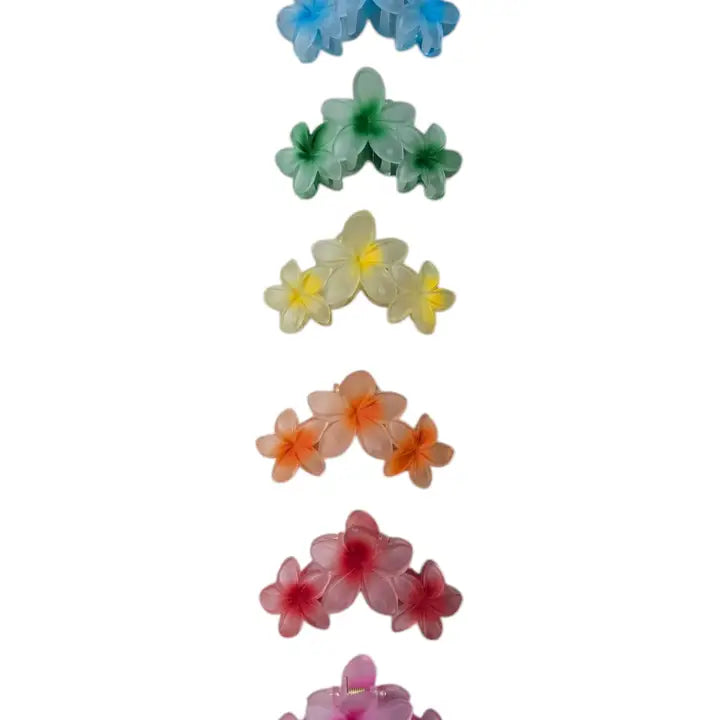 Island Love Plumeria Hair Claw Clip
