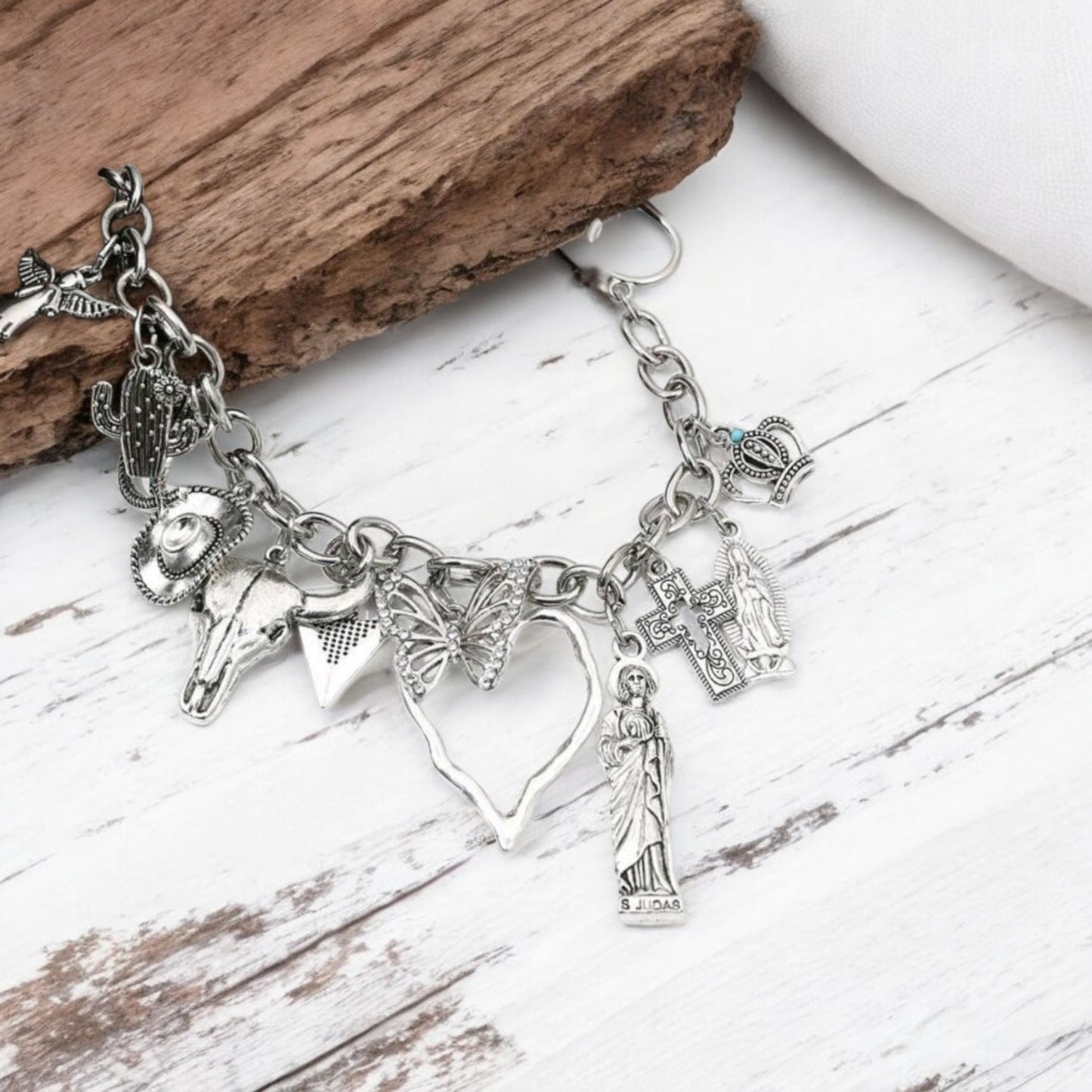 Ranchers Daughter Charm Link Fashion Bracelet