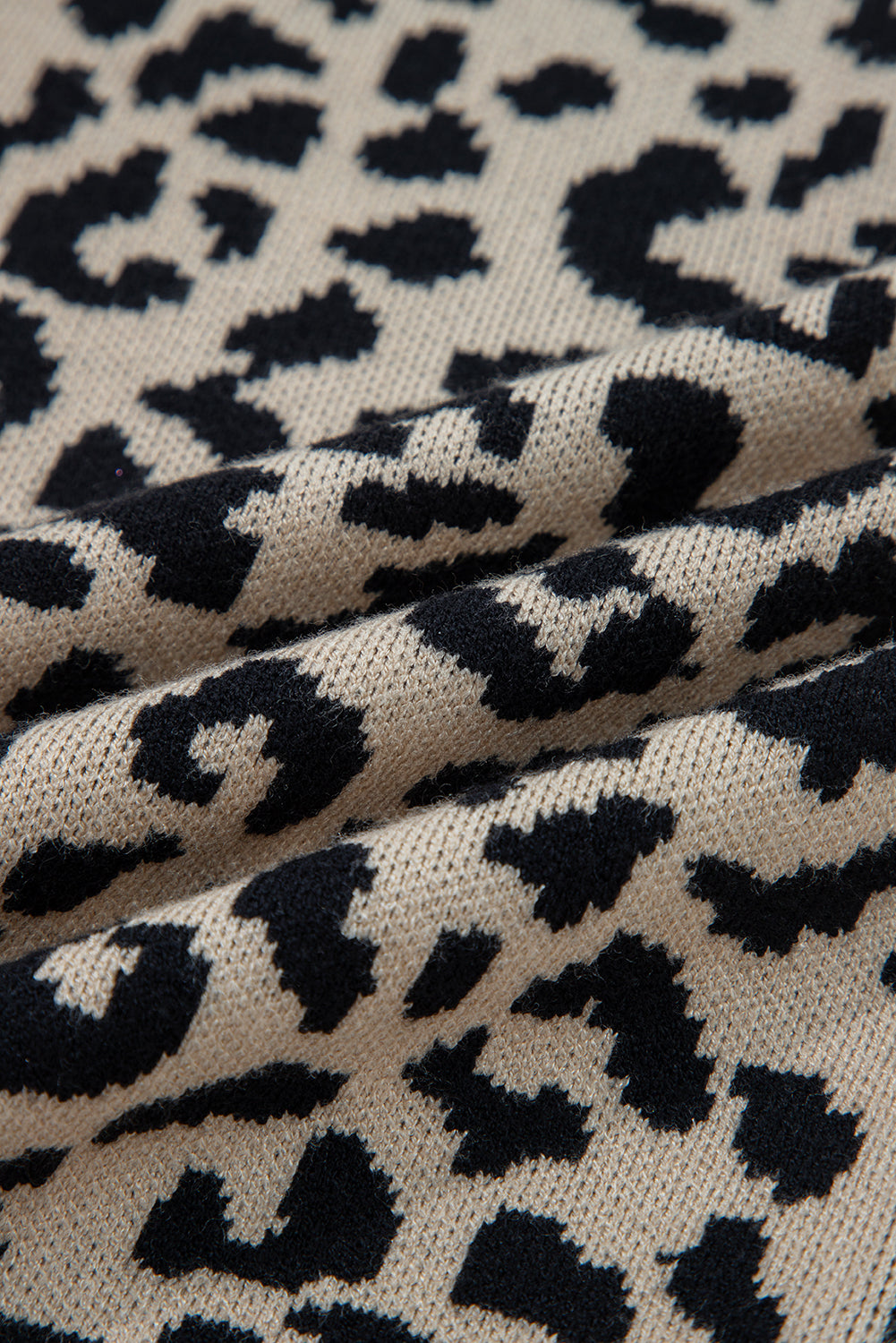Wild Cozy Leopard Cardigan | Chunky Knit Button-Front Sweater