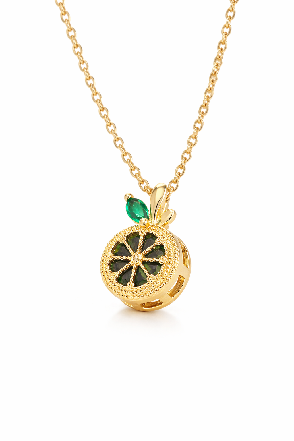 Devine Lime Citrus Time Stainless Steel Necklace