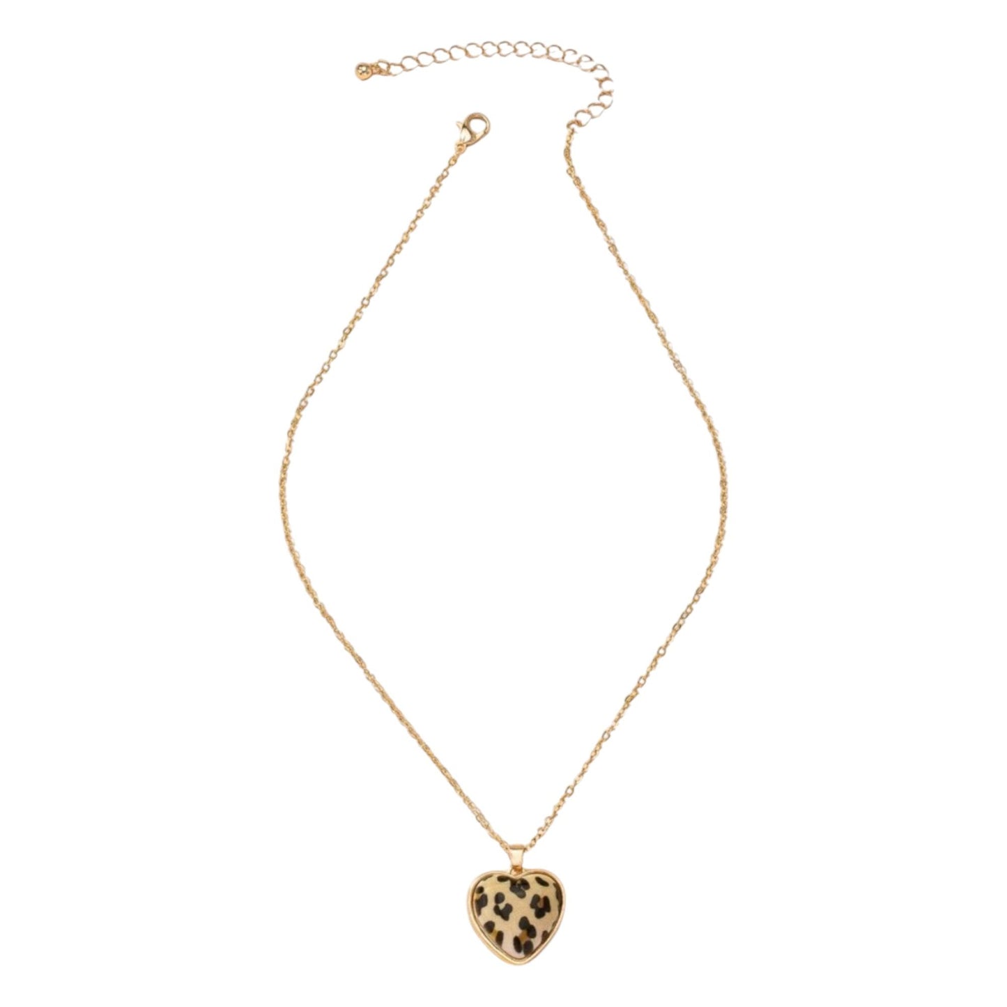Deep In The Wild Leopard Heart Necklace