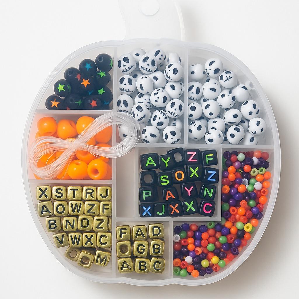 Halloween DIY bracelet making set with case
