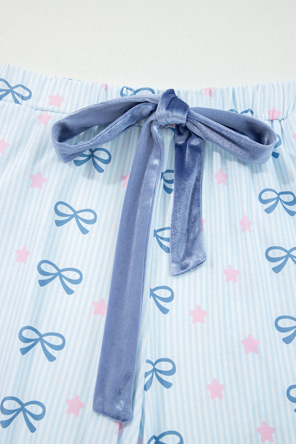Starry Bow Dreams Lounge Set | Cozy 2-Piece Pajamas