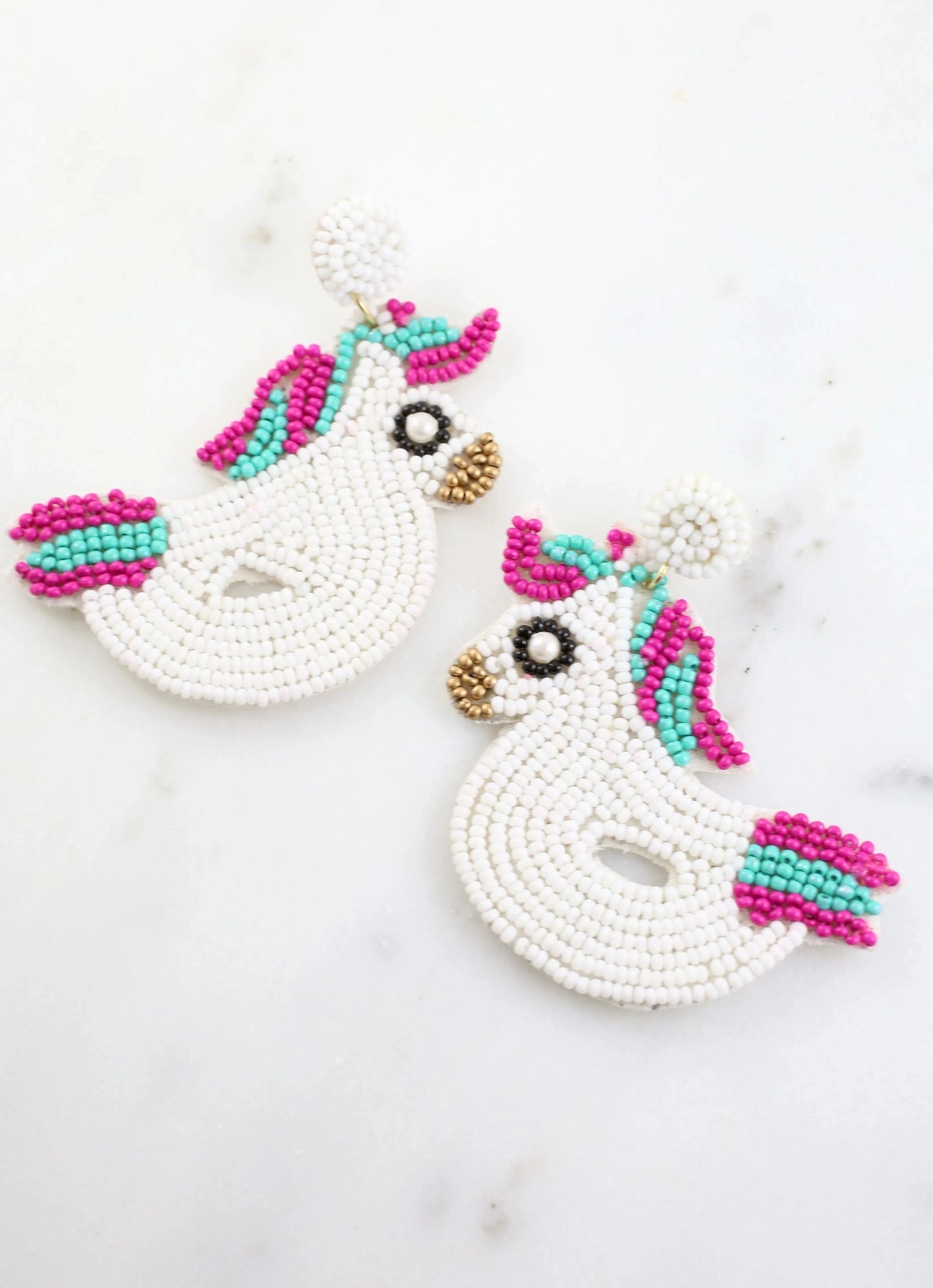 Unicorn Pool Float Earring WHITE