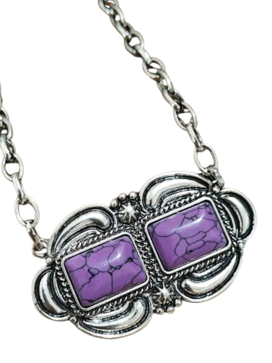 Double Dusk Pendant Necklace