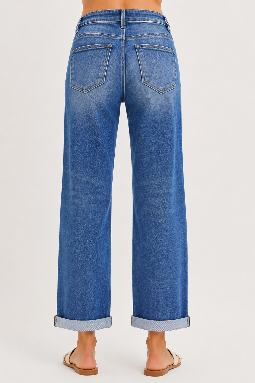 Harbor Cuff Straight Jeans