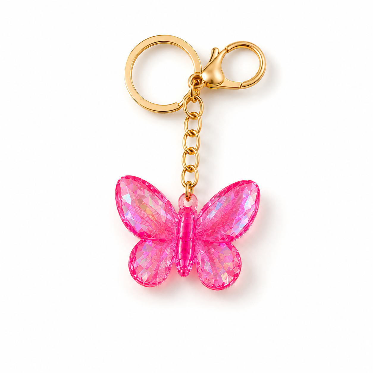 Flutter Glow Butterfly Keychain