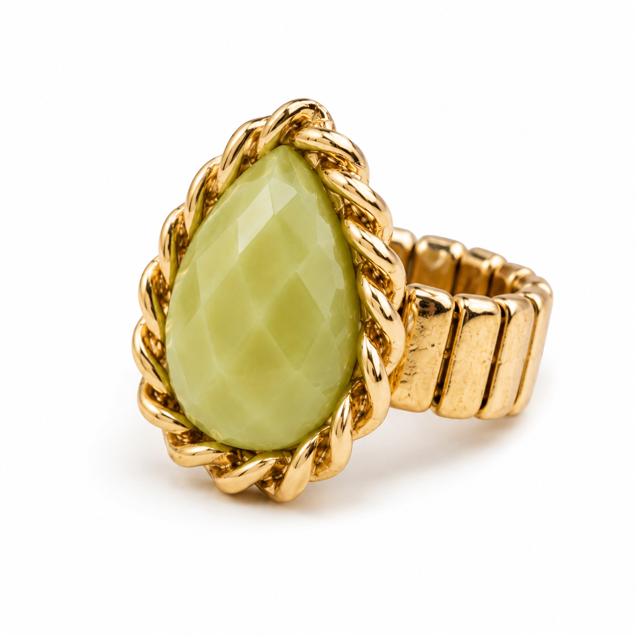 Sage Stone Stretch Ring