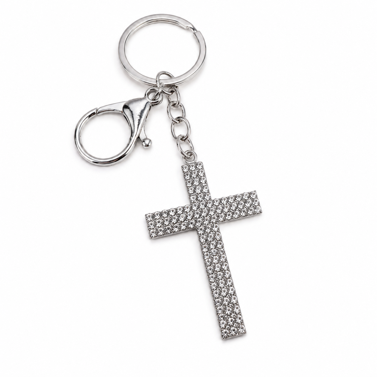 Faith & Sparkle Cross Keychain
