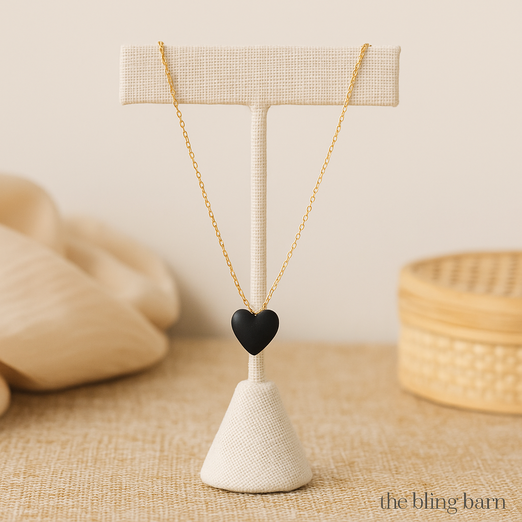 Midnight Heart Necklace