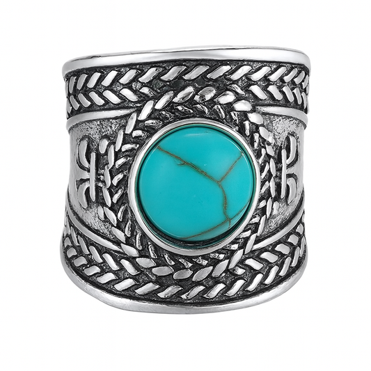 Turquoise Trail Cuff Ring