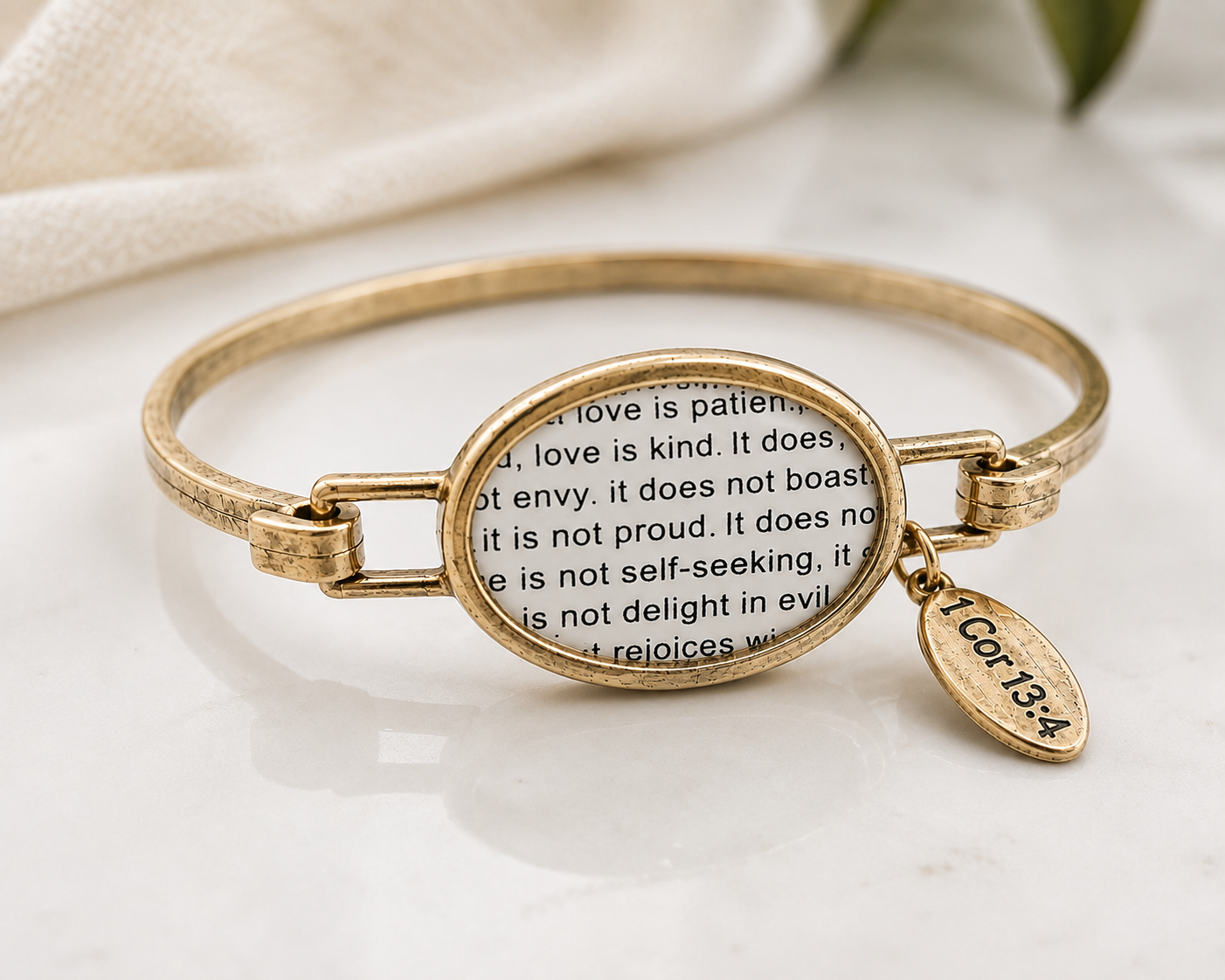 Love Never Fails Cuff Bracelet