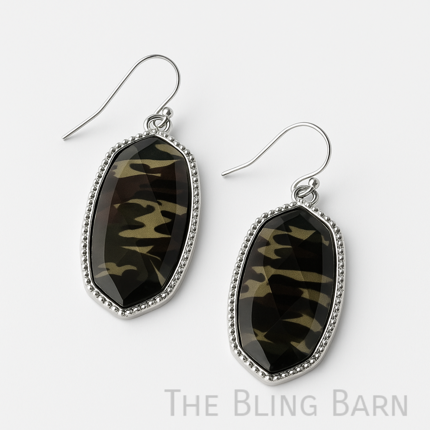 Western Terrain Camo Drop Earrings