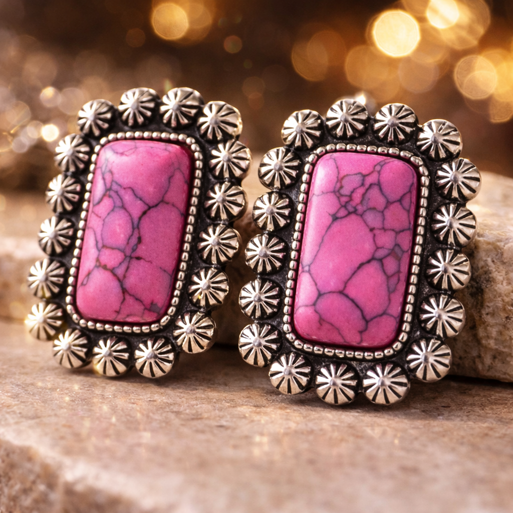 Prairie Bloom Concho Earrings