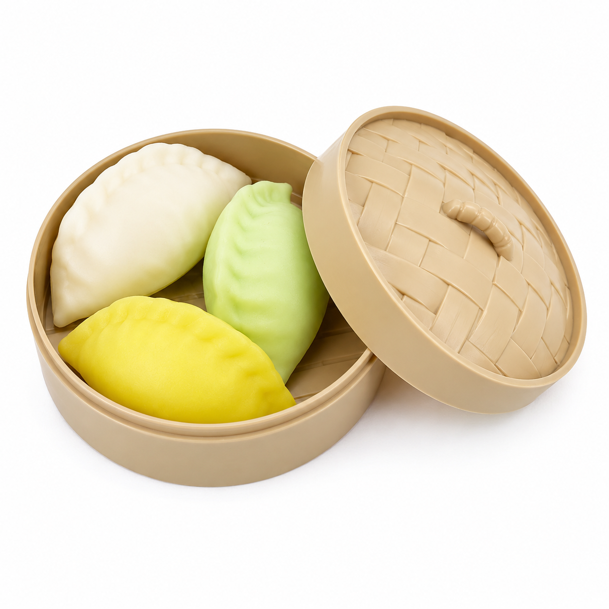 Potsticker Squishies – 3-Piece Sensory Fidget Set (Random Color)