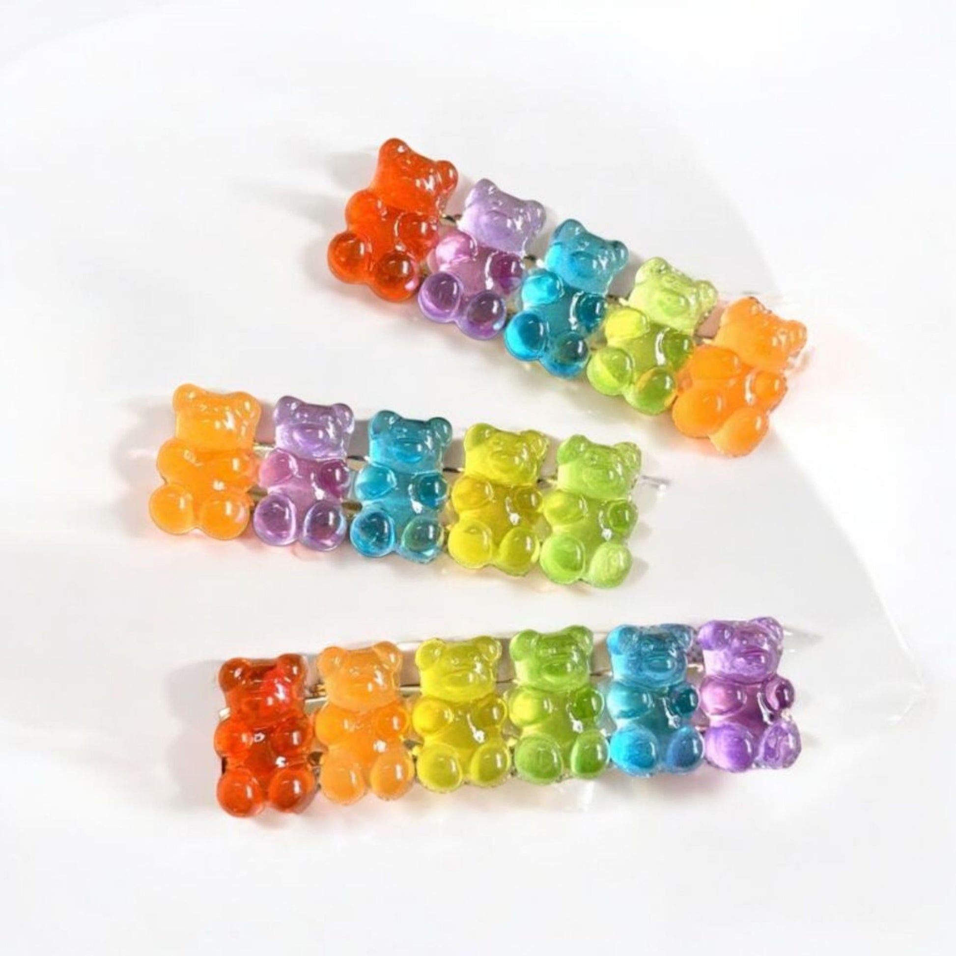 Gummy Candy All Lined Up Hair Clip (1) Piece