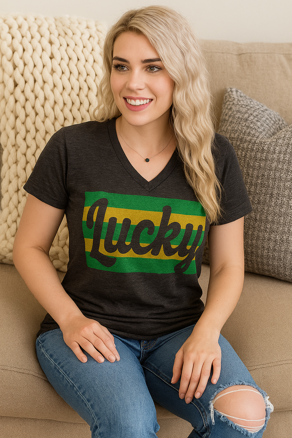 Lucky Sparkle Graphic Tee – St. Patrick’s Day Glitter Edition
