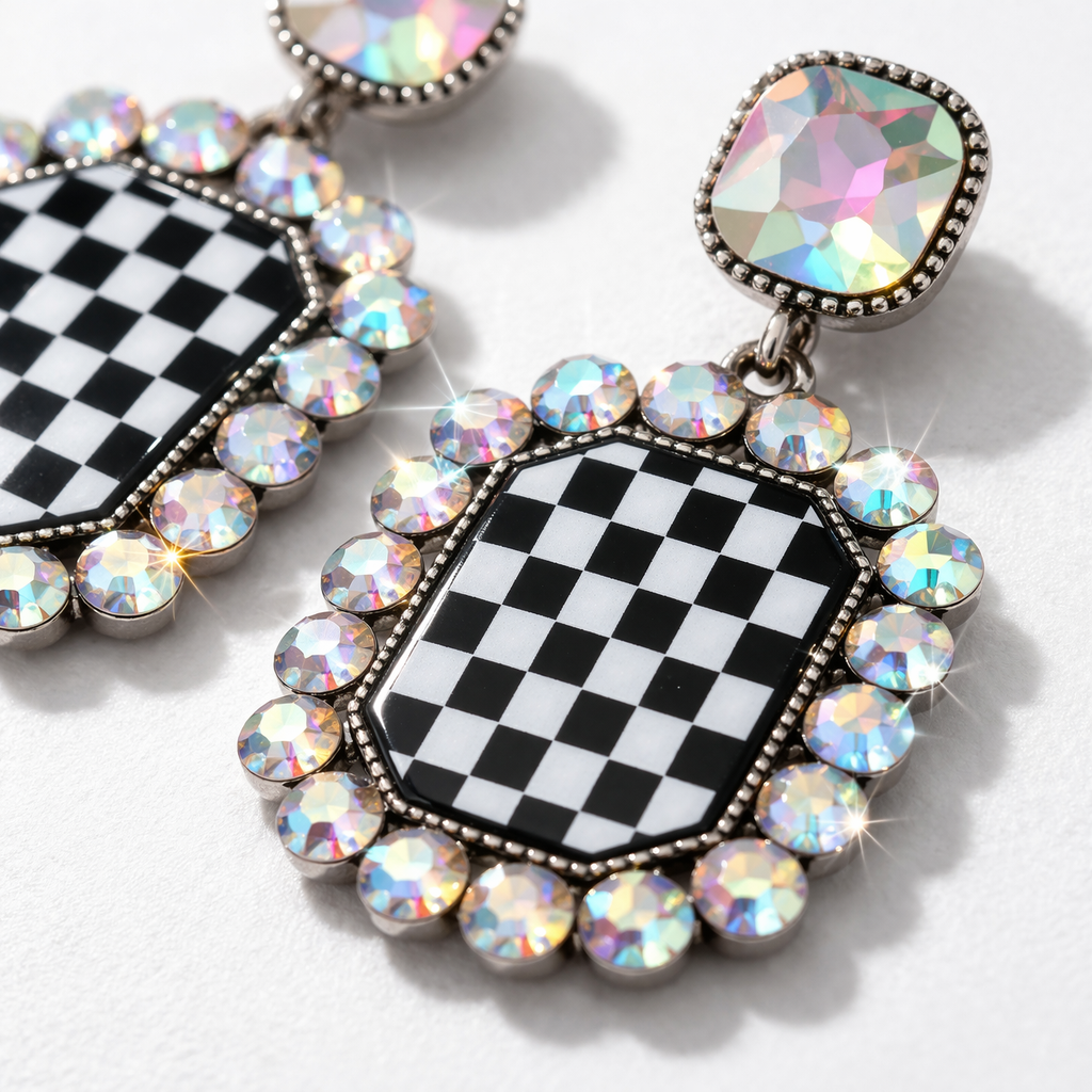 Checkmate Cowgirl Statement Earrings