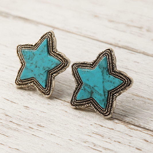 Star Of The Show Oversized Star Post Earrings