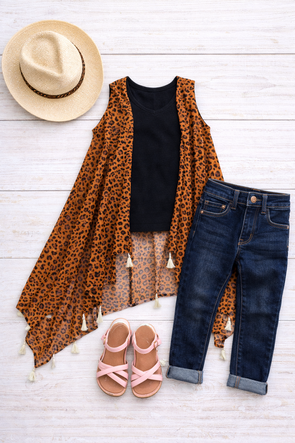 Little Wild Heart Leopard Duster