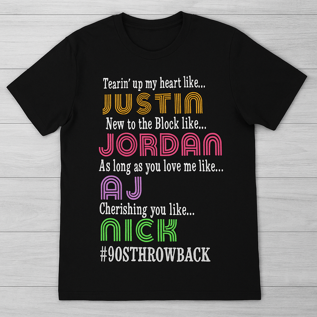 Throwback to 90s Music Scene Graphic Tee