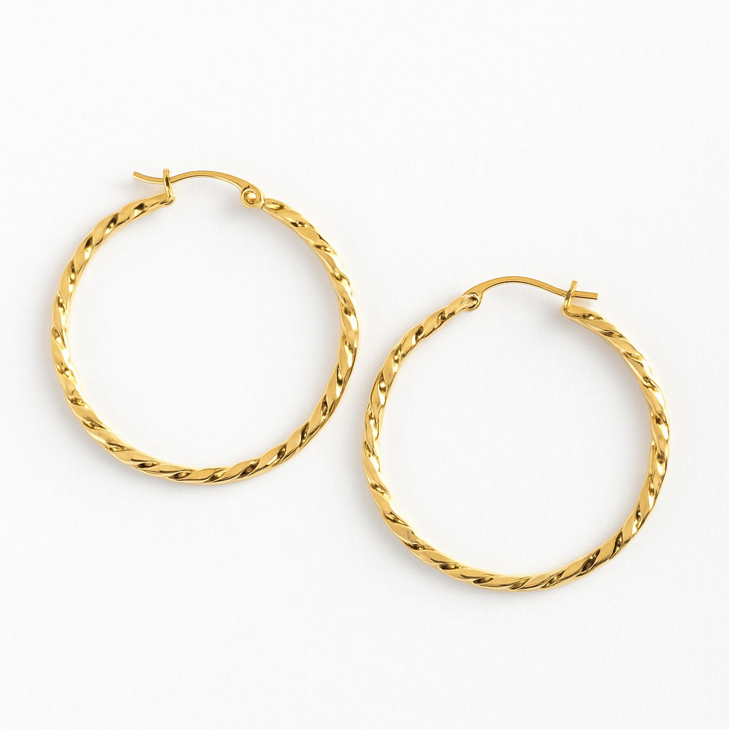 Golden Rodeo Hoop Earrings - The Bling Barn western fashion jewelry