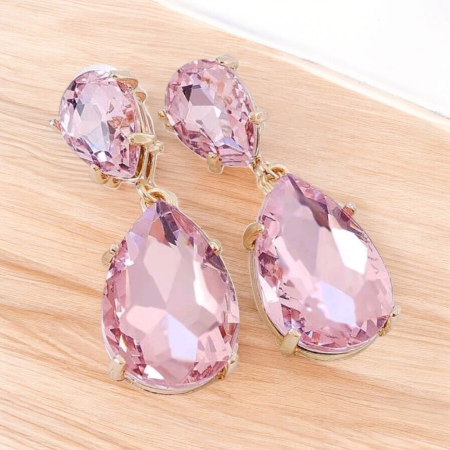 Drop Down For Love Rhinestone Drop Earrings