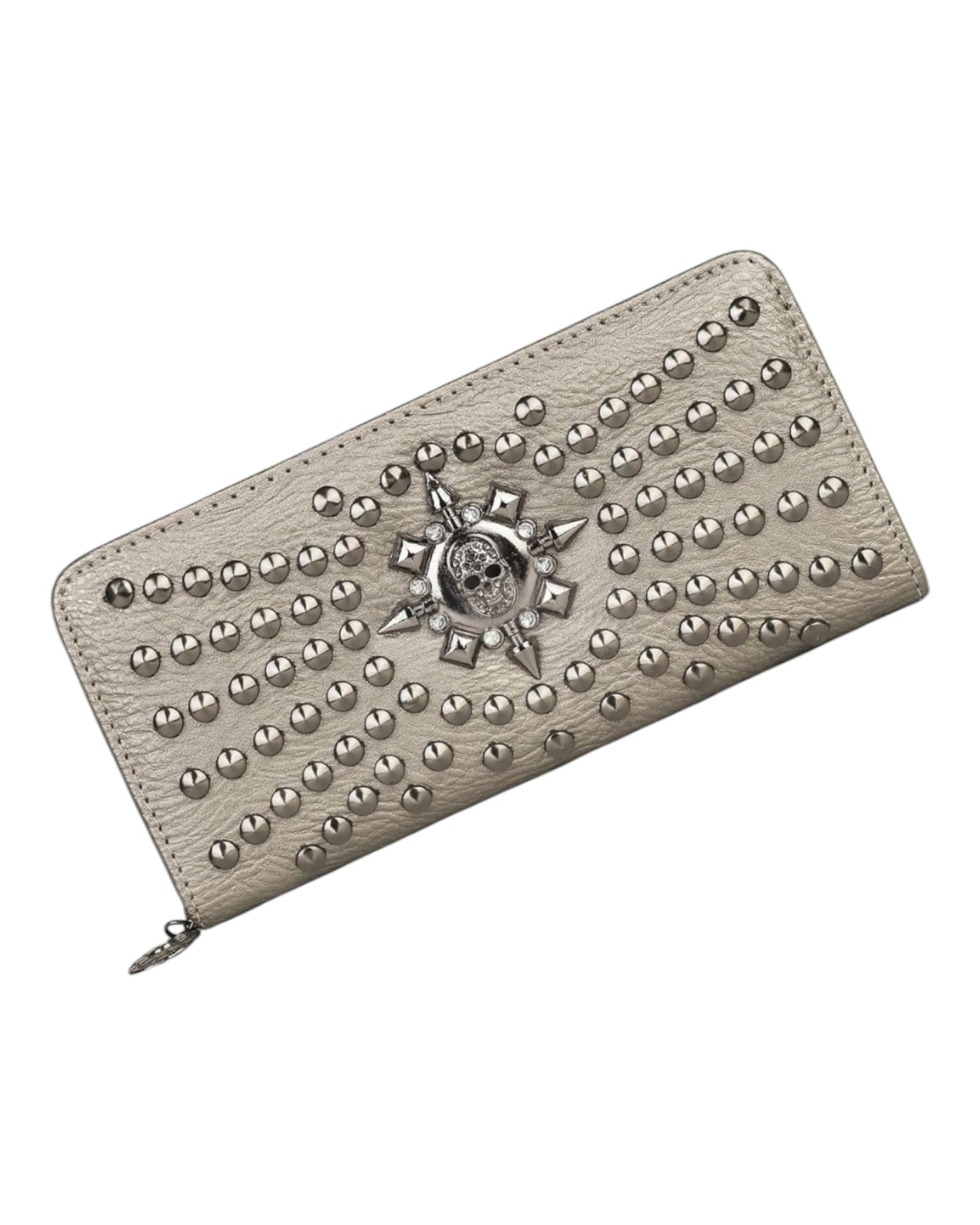 Riveted Skull Bound Oversized Fashion Wallets