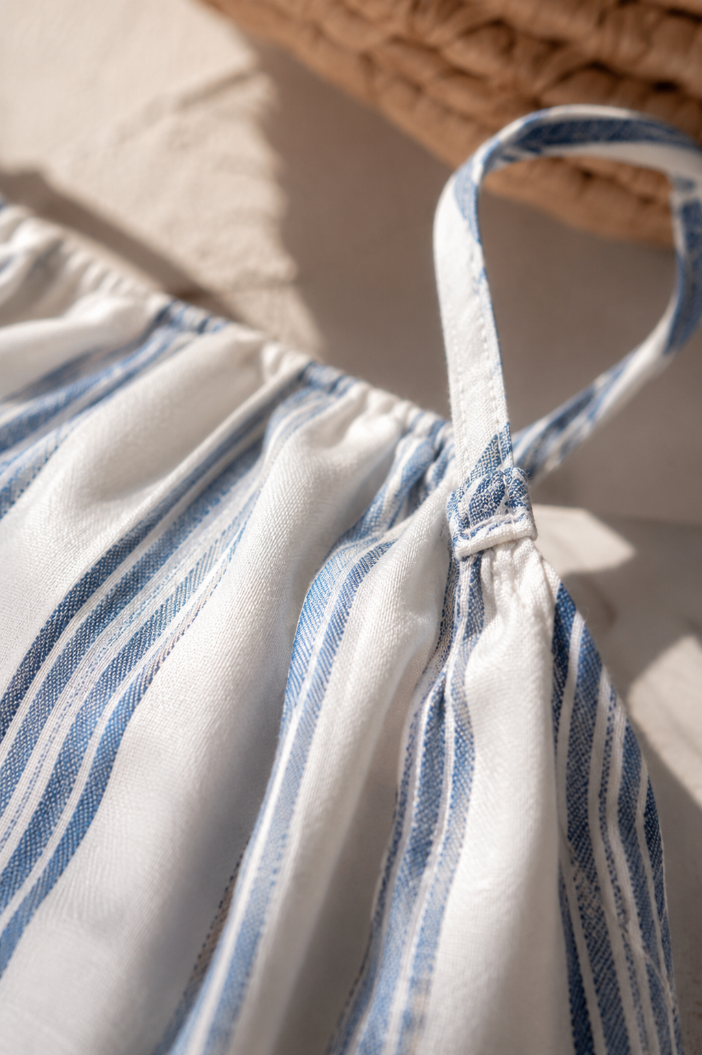 Salt & Sky Stripe Midi Dress