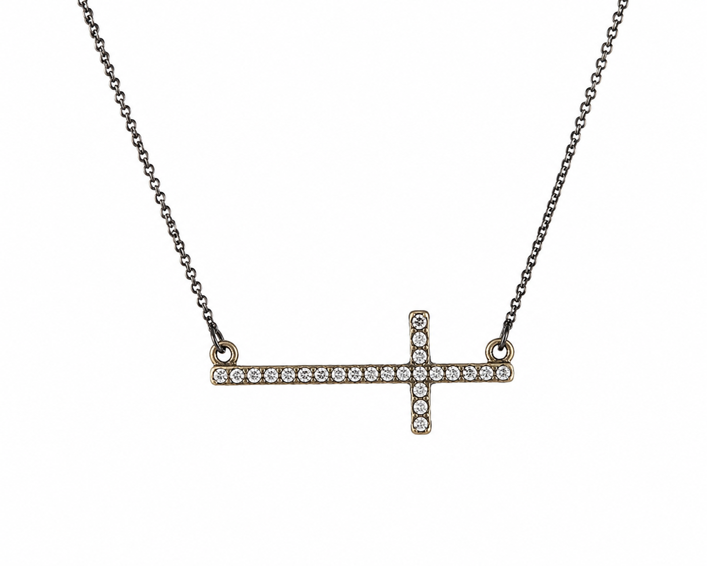 Faith Over Fear Cross Necklace