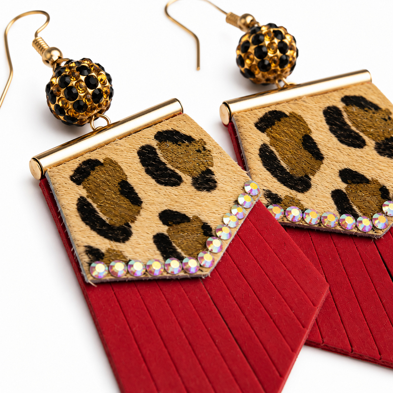 Ruby Wild Fringe Earrings