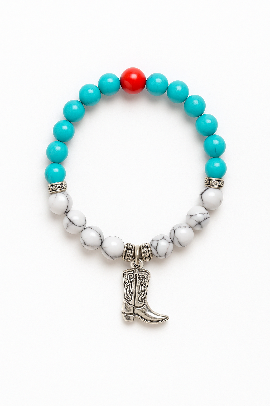 Just A Hint Of The West Stretch Crackle Stone Bracelet
