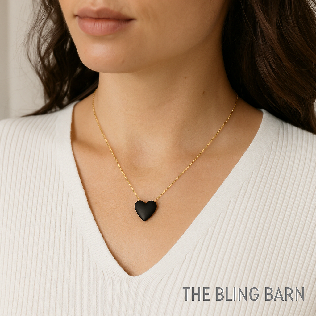 Midnight Heart Necklace