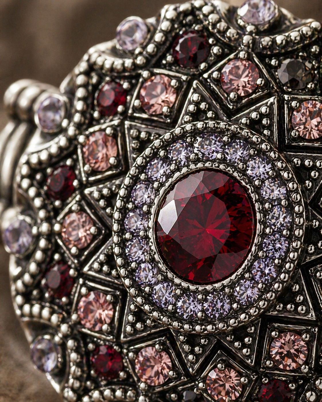 Midnight Rodeo Halo Statement Ring