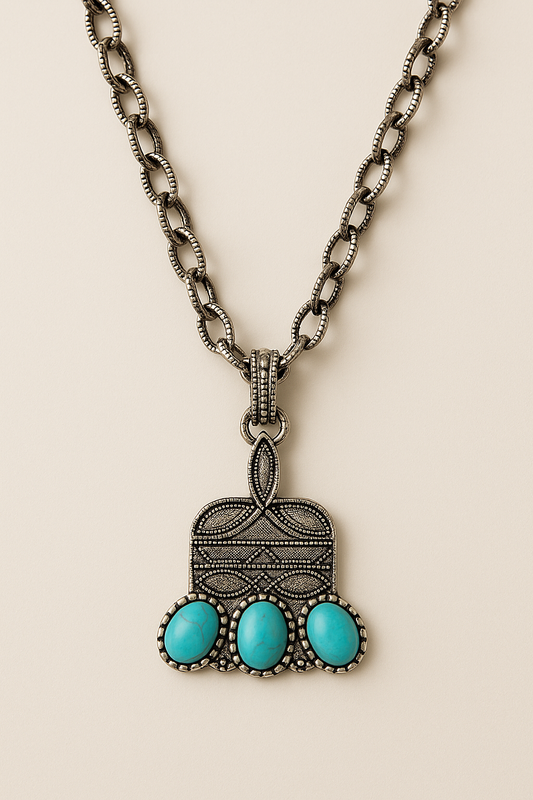 Stitched Up In Perfection Necklace and Earring Options - The Bling Barn western fashion jewelry