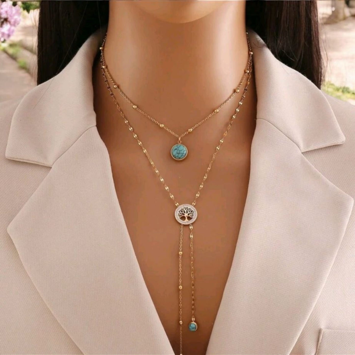 Simple Piece of Life Western Fashion Stainless Steel Necklace