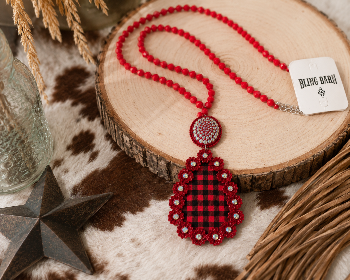 Red River Sparkle Pendant Necklace