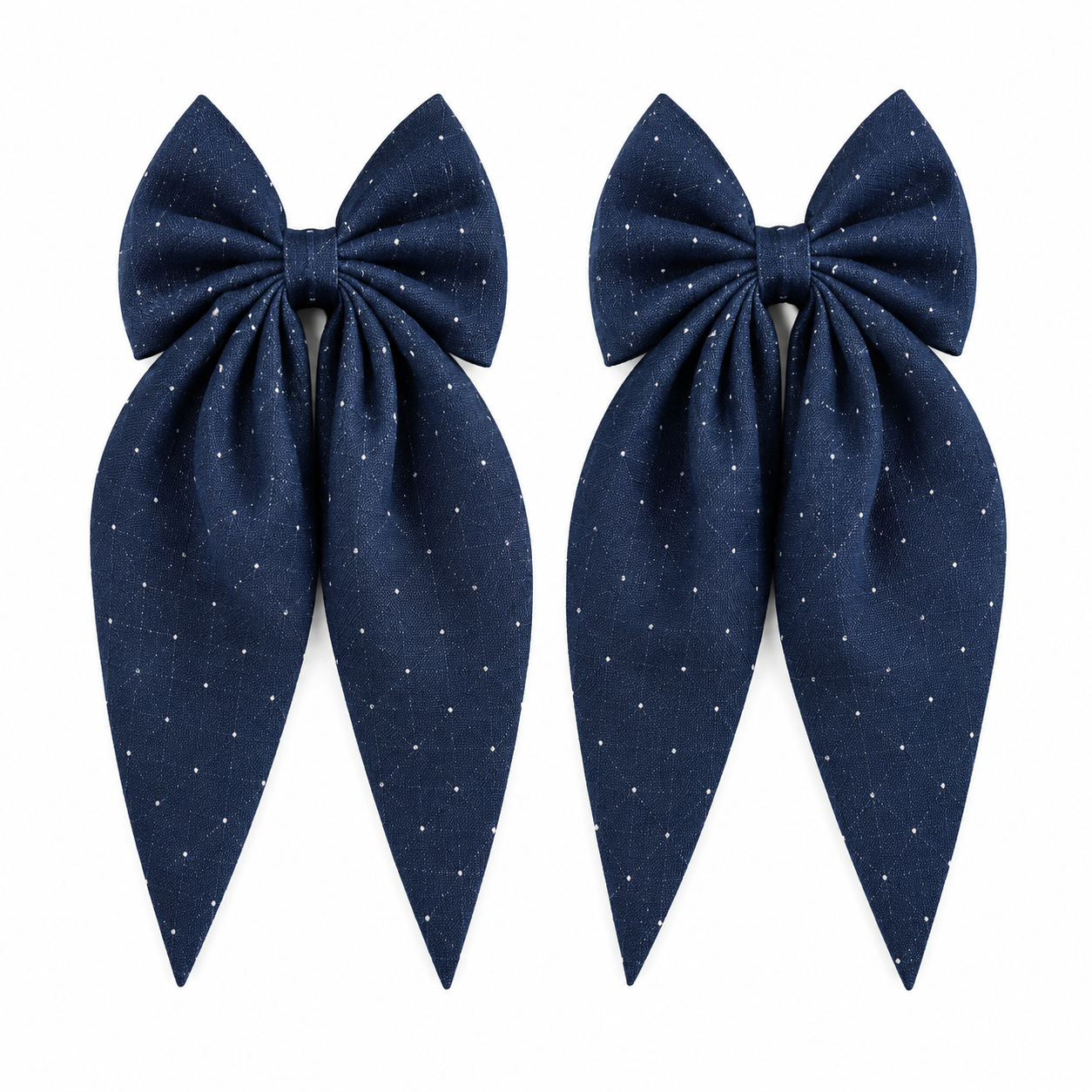 Denim Sky Boot Bows - Set of 2