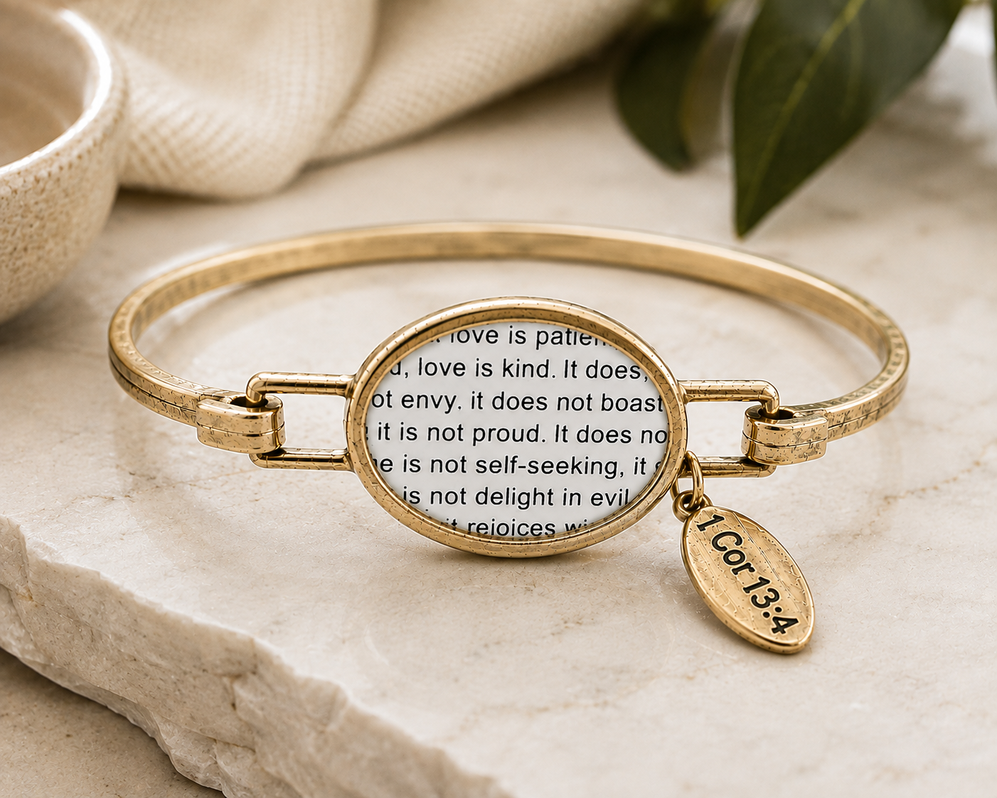 Love Never Fails Cuff Bracelet