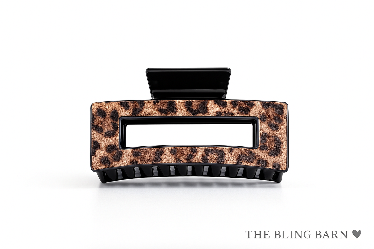 Spotted Sass Hair Claw – Leopard Print Grip Clip for Effortless, All-Day Hold