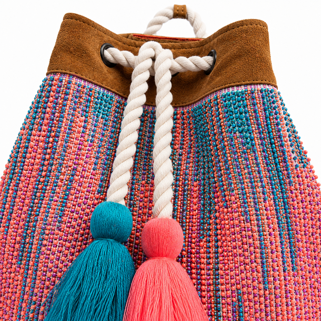 Sunset Trail Beaded Backpack | Coastal Cowgirl Boho Backpack