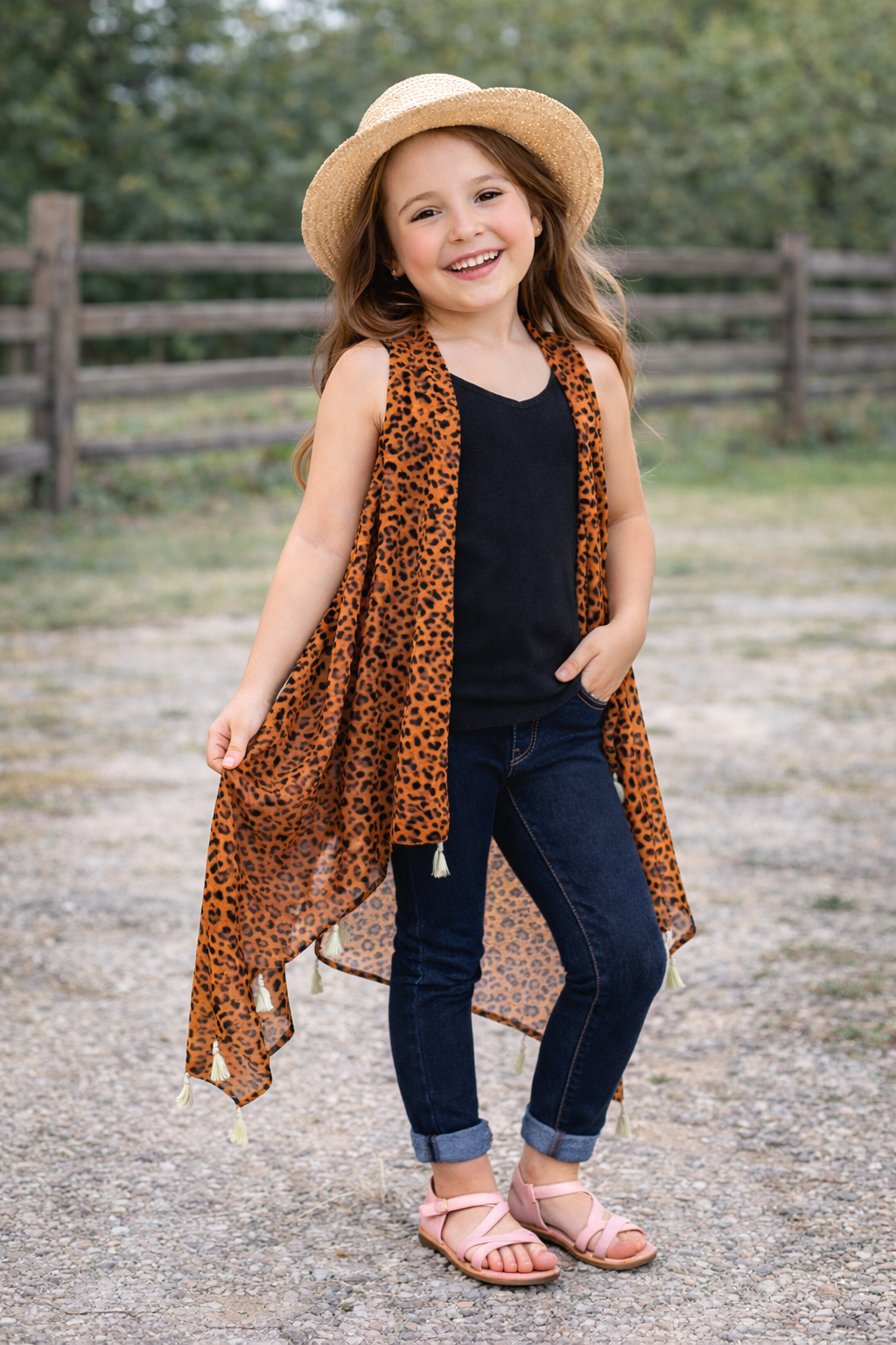 Little Wild Heart Leopard Duster