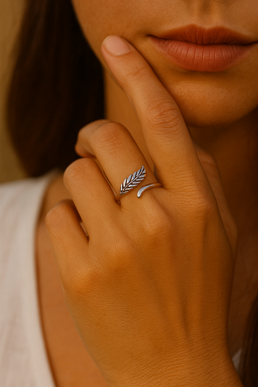 Sterling 925 Silver Featherlight Grace Ring