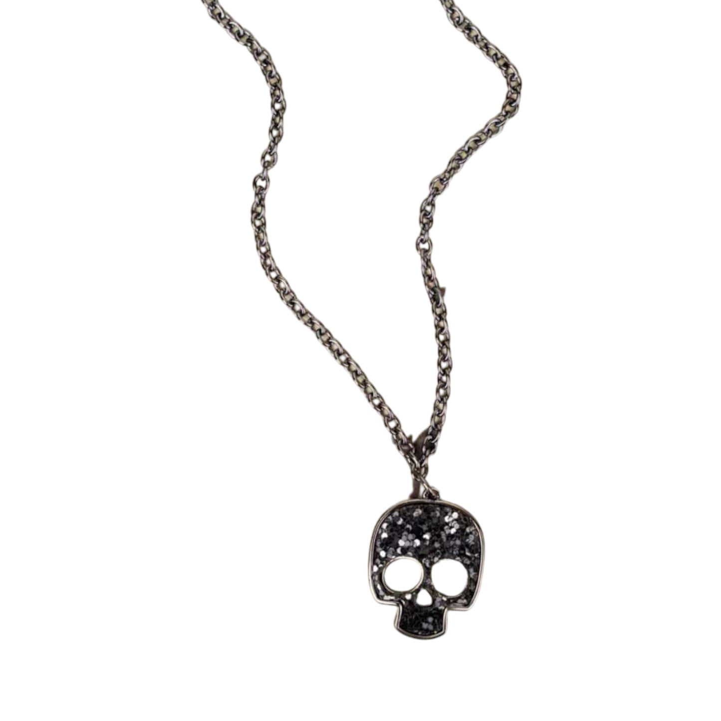 Skull on Fleek Rhonestone Necklace