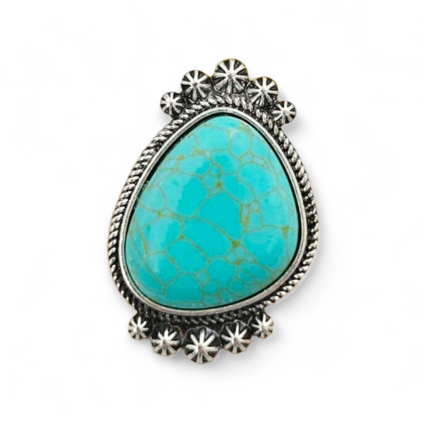 Let's Make A Statement Stretch One Size Fashion Crackle Stone Ring