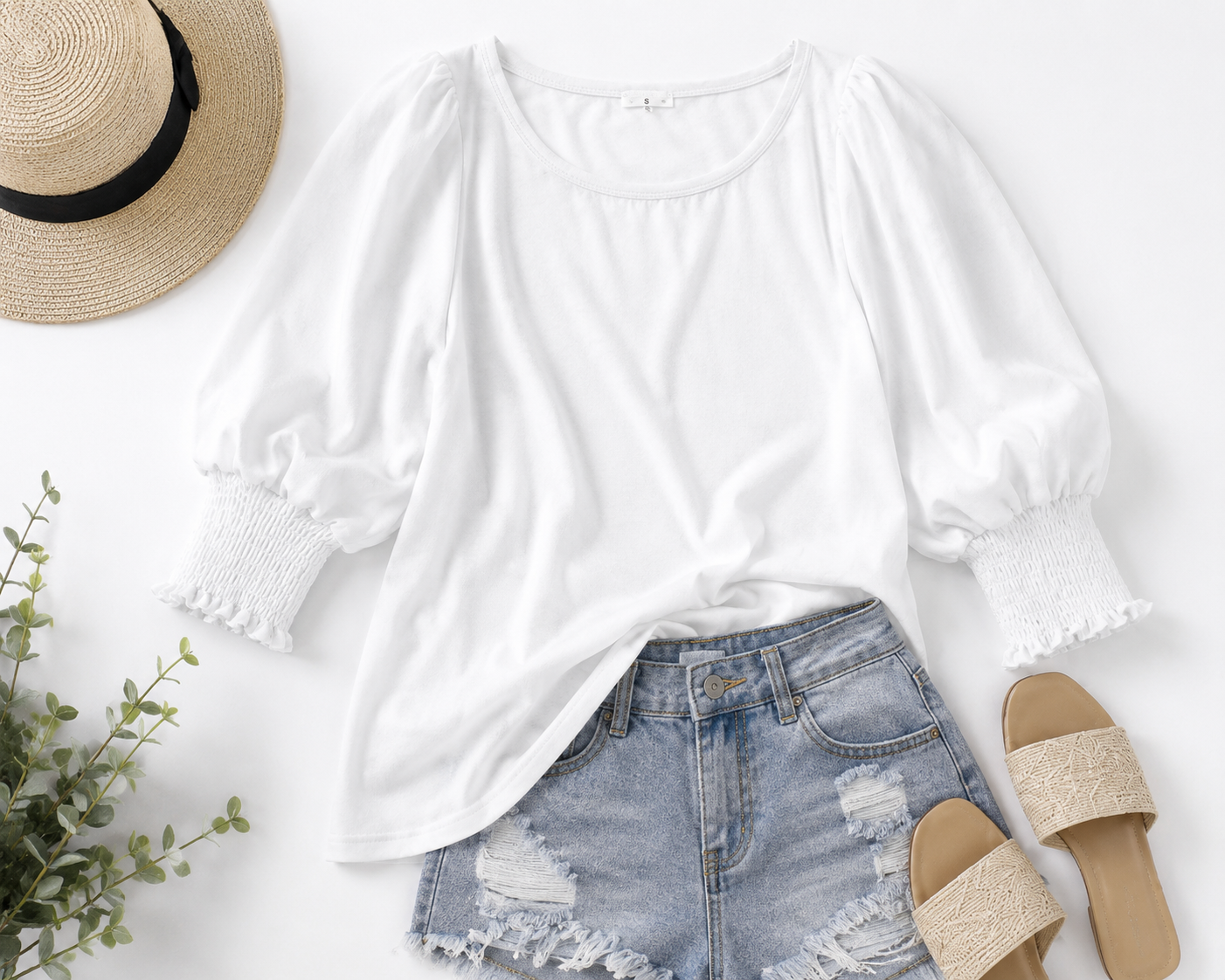 Cloud Nine Balloon Sleeve Top