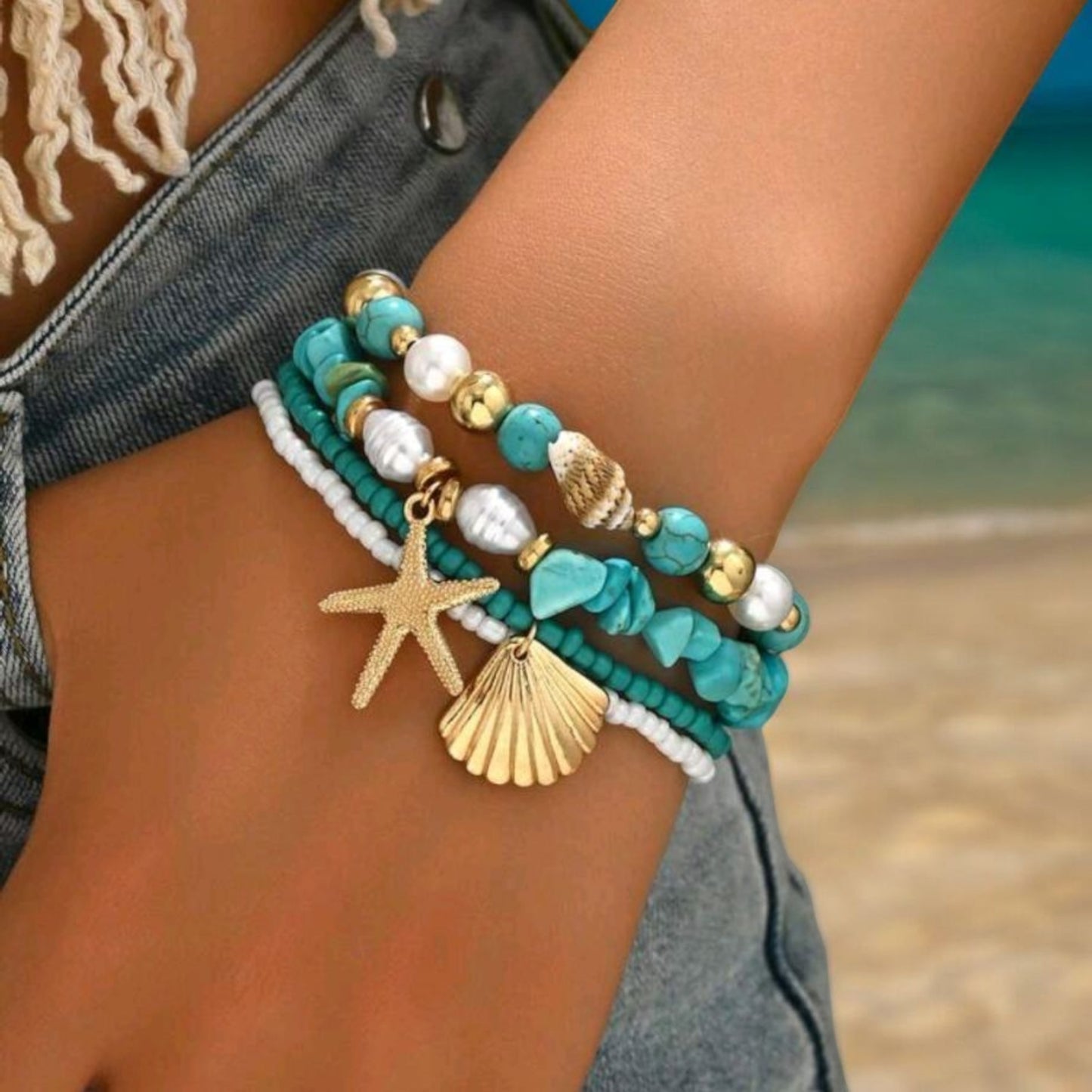 Coastal Cowgirl Bracelet Stack 3 Piece Set