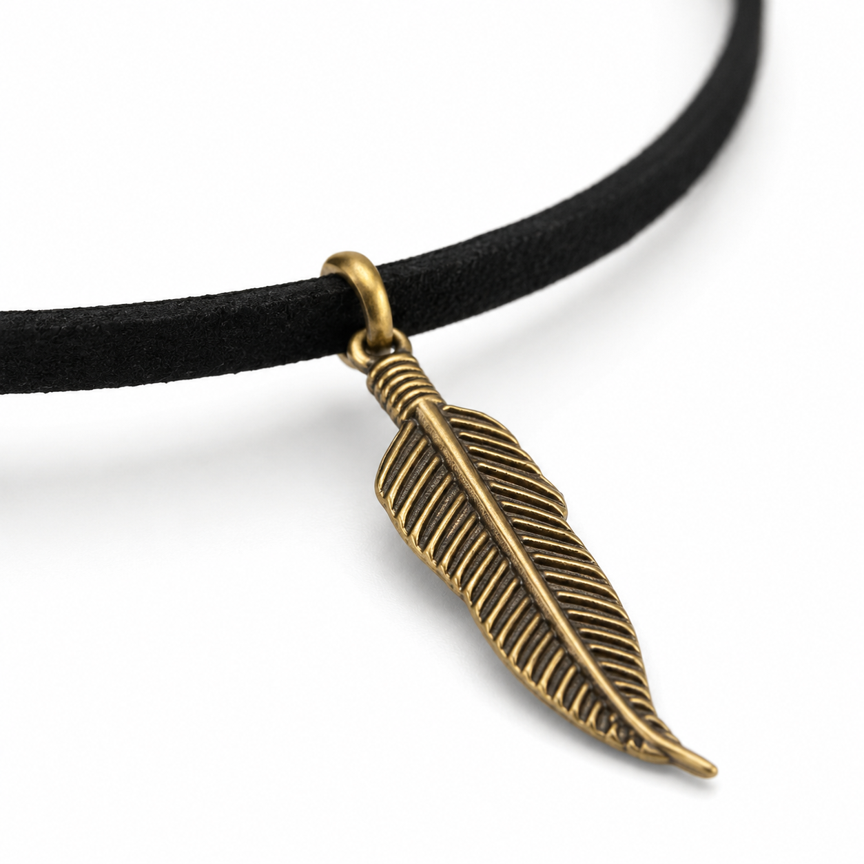 Whisper Leaf Suede Choker